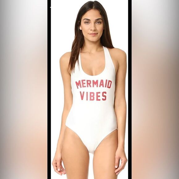 Spiritual Gangster Varsity Mermaid Vibes Swimsuit - Picture 1 of 13